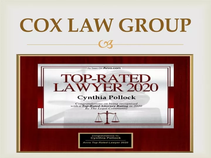 cox law group