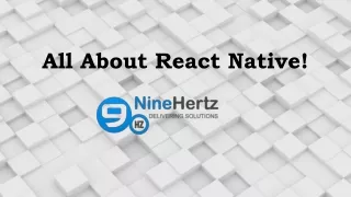 all about react native