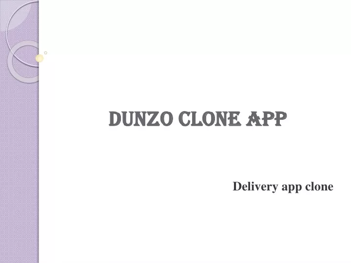 dunzo clone app