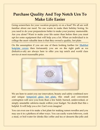 purchase quality and top notch urn to make life