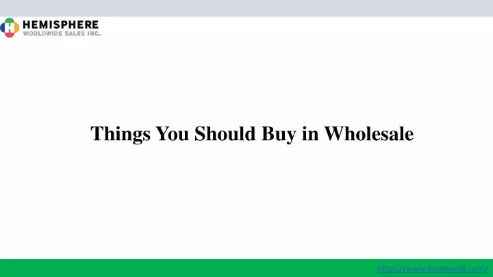 things you should buy in wholesale