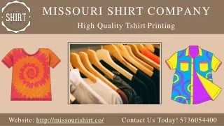 Affordable T-shirt Printing | Customized Shirt Printing | Missouri Shirt Company