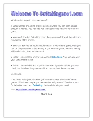 what are the steps to earning money