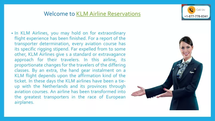 welcome to klm airline reservations