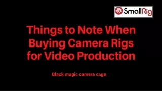 SmallRig Blackmagic Camera Cage
