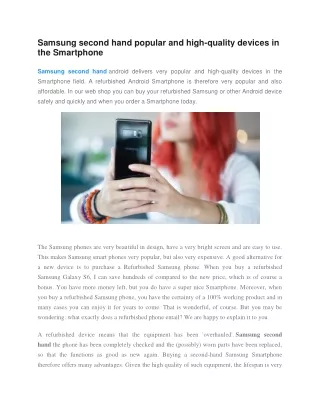 samsung second hand popular and high quality