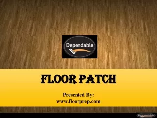 Floor patch- Floorprep