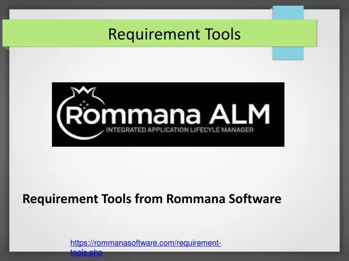 requirement tools