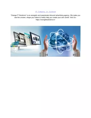 it company in lucknow