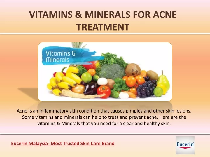 vitamins minerals for acne treatment