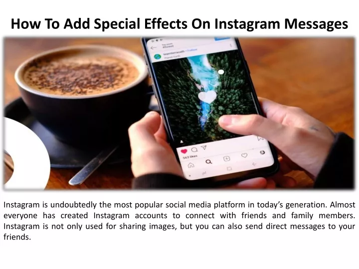 how to add special effects on instagram messages