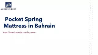 pocket spring mattress in bahrain