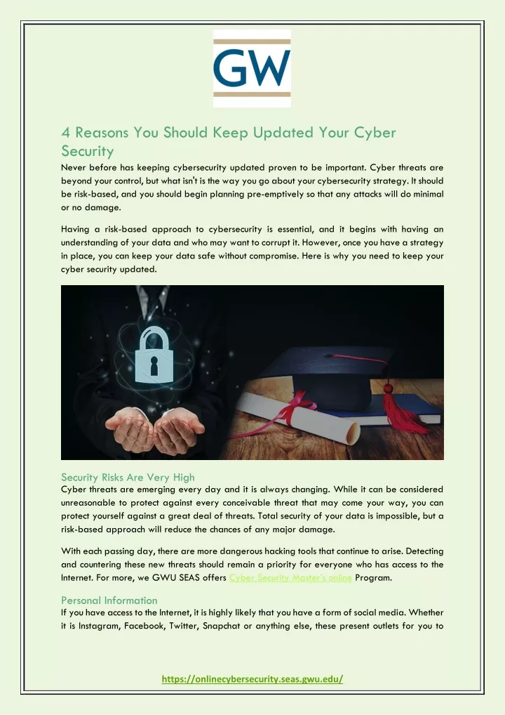 4 reasons you should keep updated your cyber