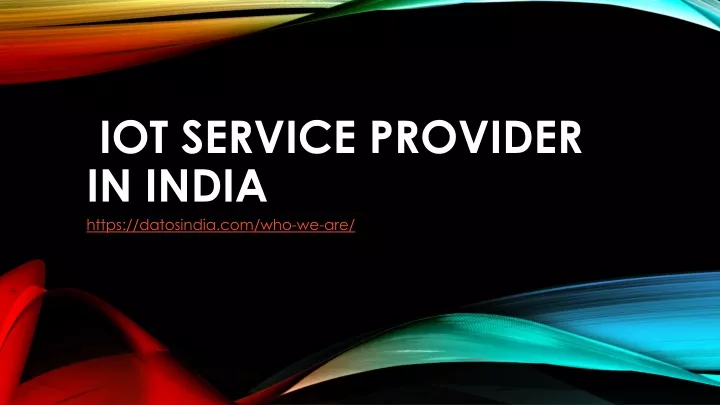 iot service provider in india