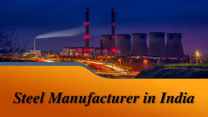 steel manufacturer in india