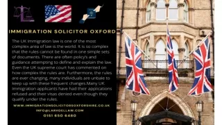 Immigration Lawyer Oxfordshire