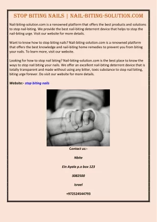 stop biting nails nail biting solution com