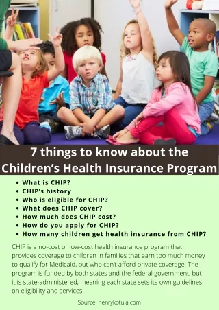 7 things to know about the children s health