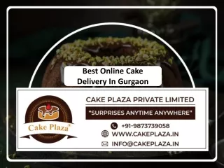 Best Online Cake Delivery In Gurgaon