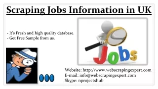 scraping jobs information in uk