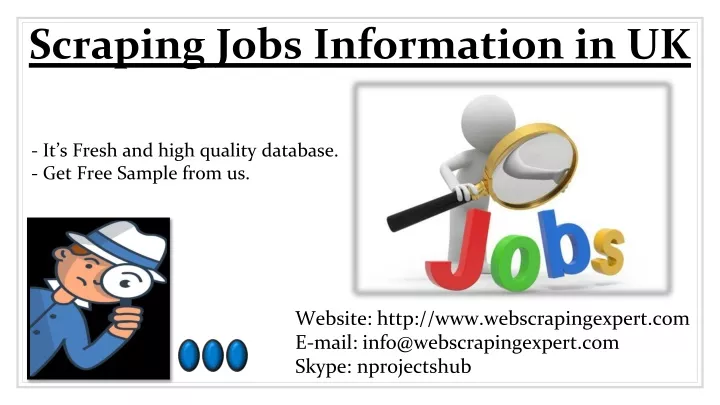 scraping jobs information in uk