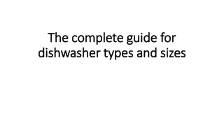 the complete guide for dishwasher types and sizes