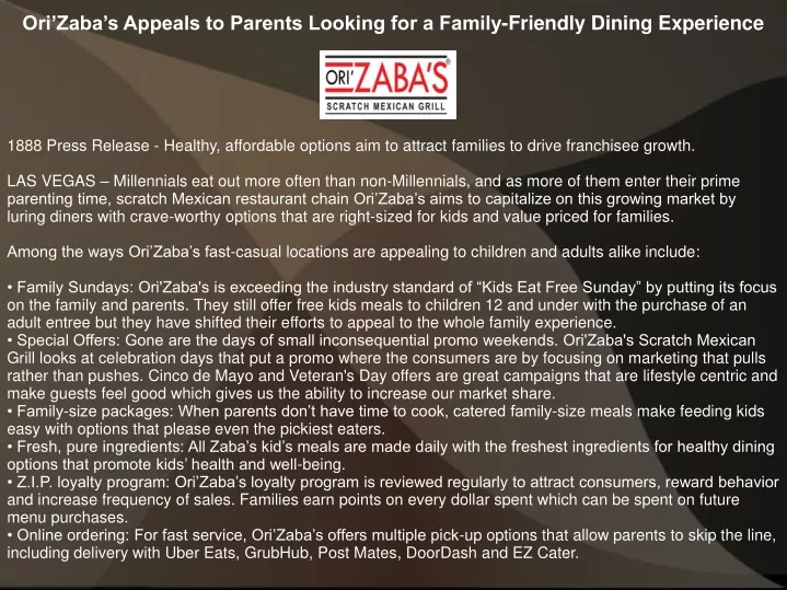 ori zaba s appeals to parents looking