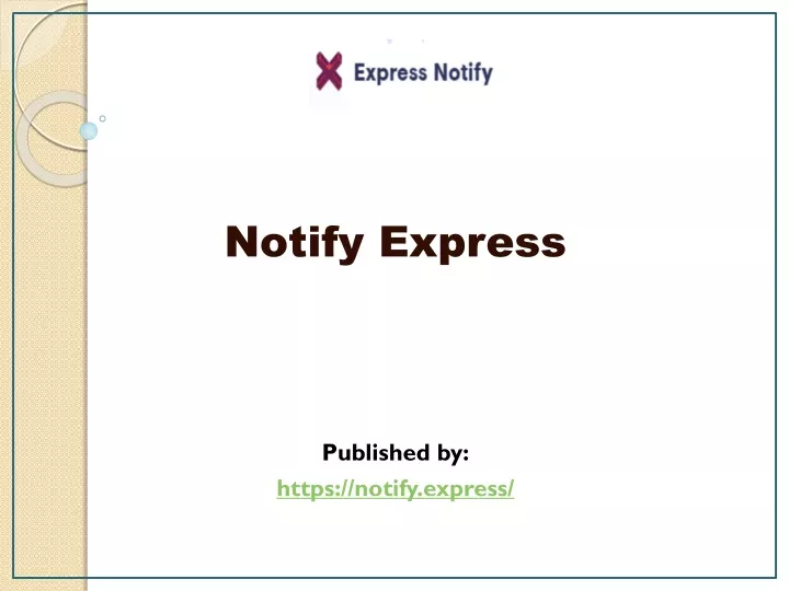 notify express published by https notify express