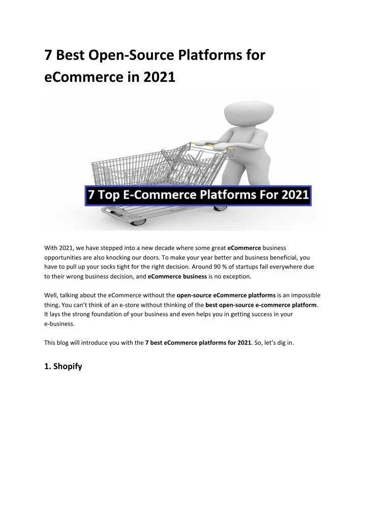 7 best open source platforms for ecommerce in 2021