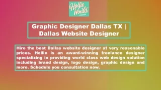 Graphic Designer Dallas TX | Dallas Website Designer