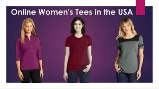 Online Women's Tees in the USA