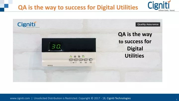 qa is the way to success for digital utilities