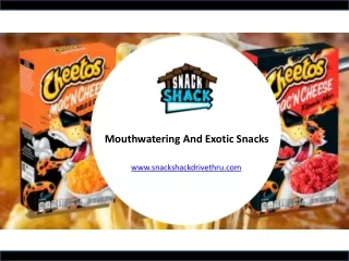 Mouthwatering And Exotic Snacks Hollywood Fl - www.snackshackdrivethru.com