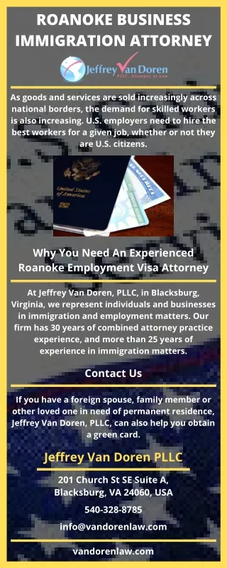 Roanoke Business Immigration Attorney