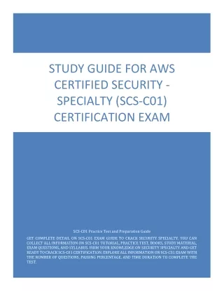 study guide for aws certified security specialty