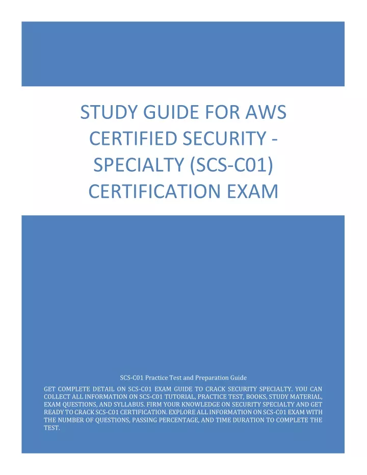study guide for aws certified security specialty