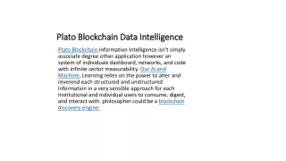 Plato Blockchain Data Intelligence