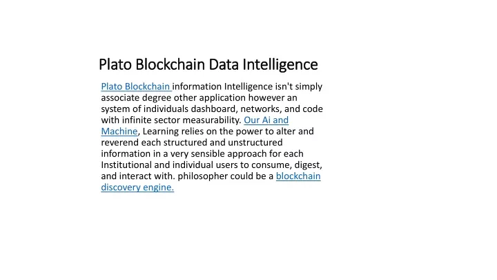 p lato blockchain data intelligence