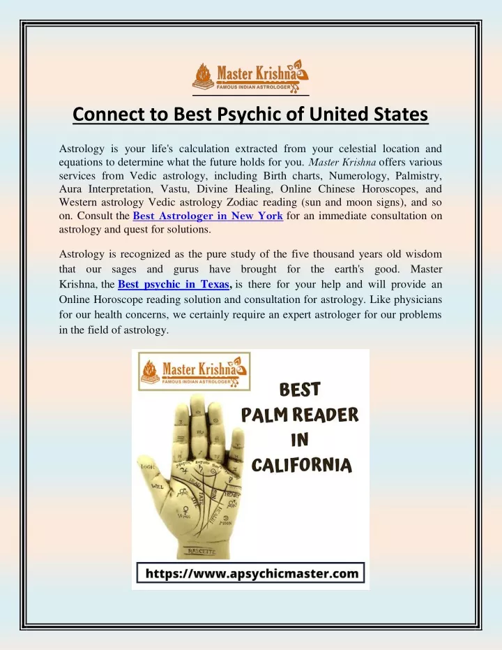connect to best psychic of united states