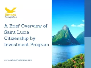 a brief overview of saint lucia citizenship