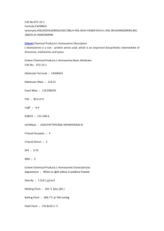 cas no 672 15 1 formula c4h9no3 synonyms hse rodh