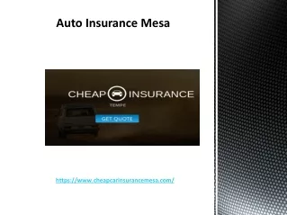 Cheap Auto Insurance In Mesa