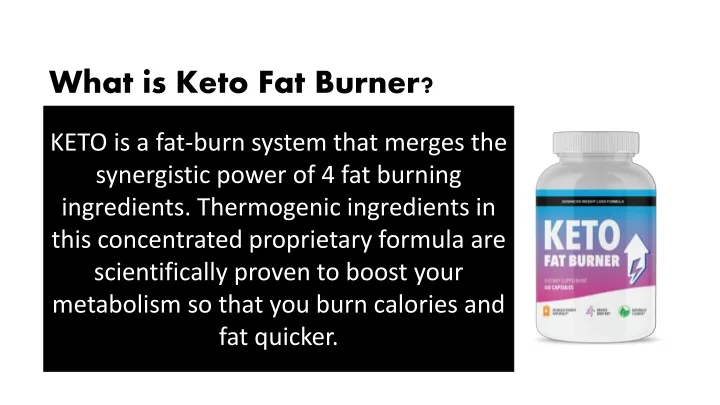 what is keto fat burner