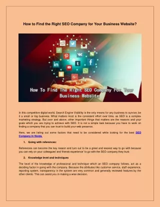 how to find the right seo company for your