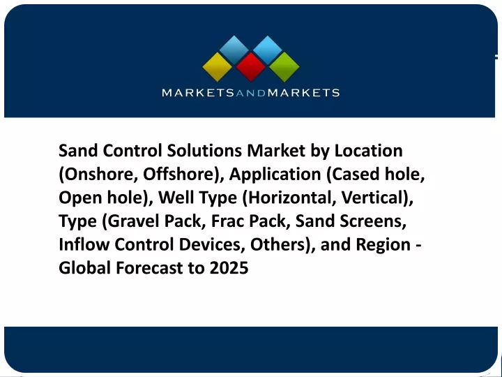 sand control solutions market by location onshore