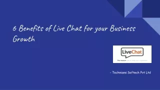 6 Benefits of Live Chat for your Business Growth