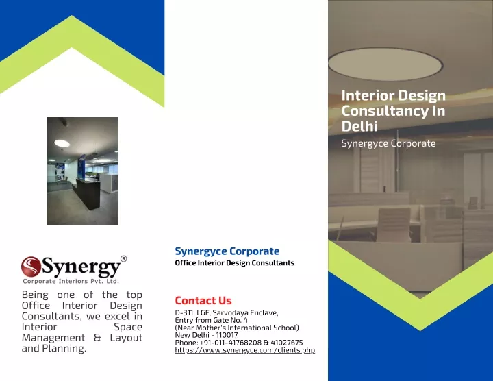 interior design consultancy in delhi synergyce