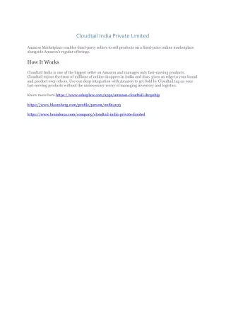 cloudtail india private limited