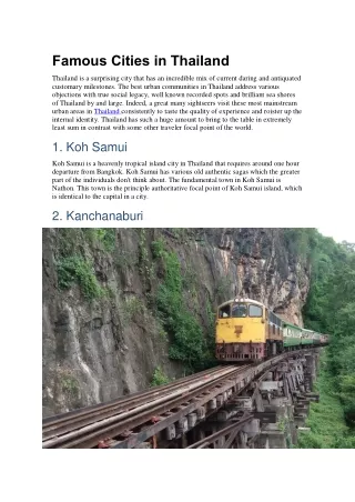 famous cities in thailand