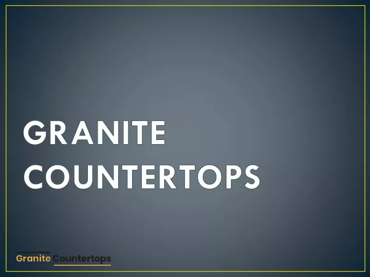 granite countertops